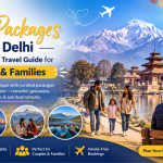Nepal tour packages from Delhi for couples and families featuring Himalayan mountains, temples, scenic lakes, and romantic family travel experiences.