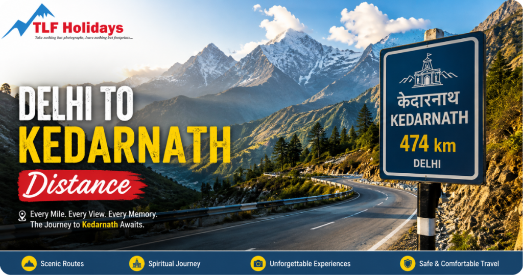 Delhi to Kedarnath distance — TLF Holidays